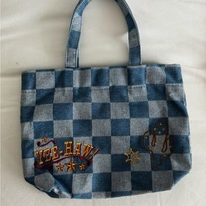 Yeehaw denim cowgirl mini tote - Urban Outfitters